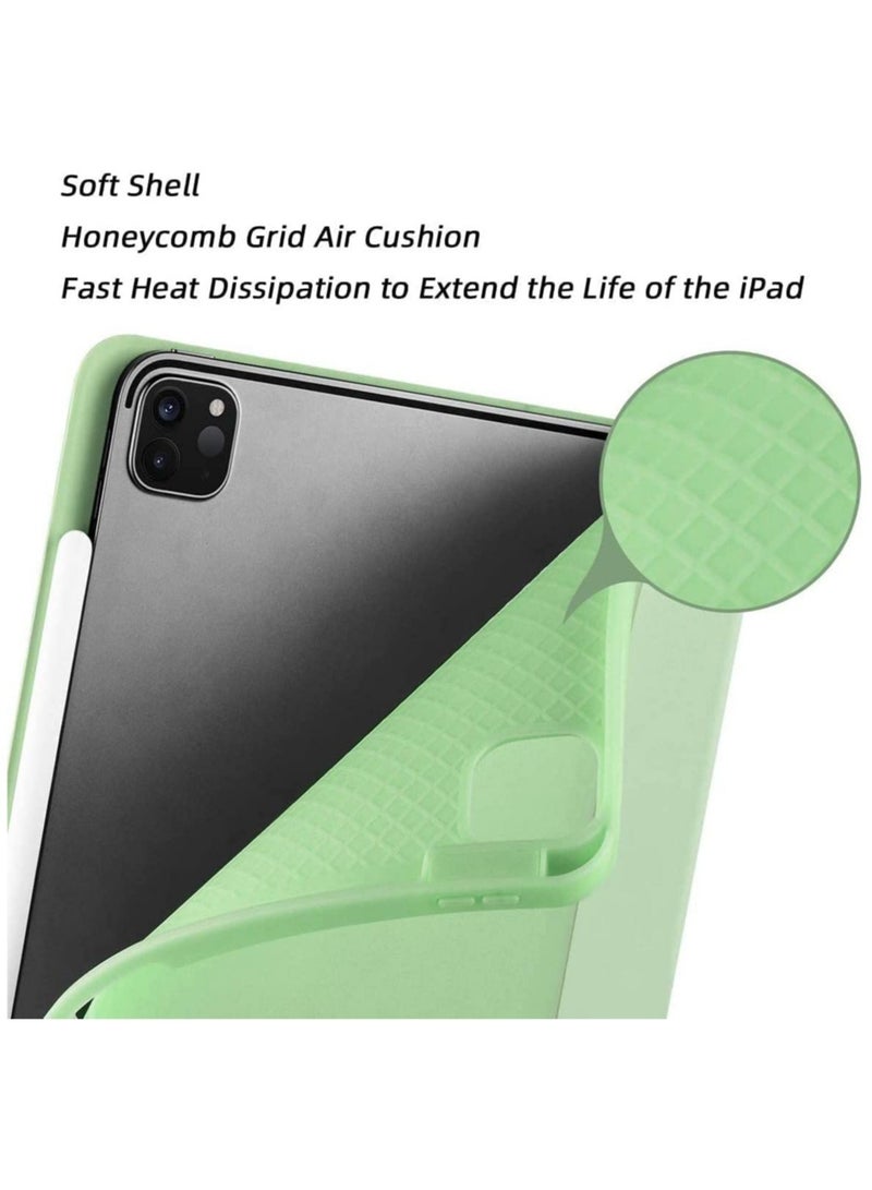 Case for iPad Pro 11 Inch 2021(3rd Gen)/2020(2nd Gen) with Pencil Holder [Support iPad 2nd Pencil Charging/Pair] Slim Trifold Stand, Smart Protective Case Cover - Image 3