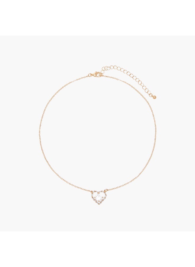 LIFESTYLE Cubic Zirconia Pendant Necklace - Image 1