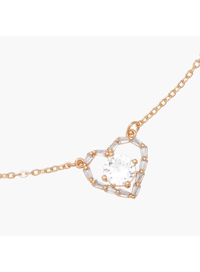 LIFESTYLE Cubic Zirconia Pendant Necklace - Image 3