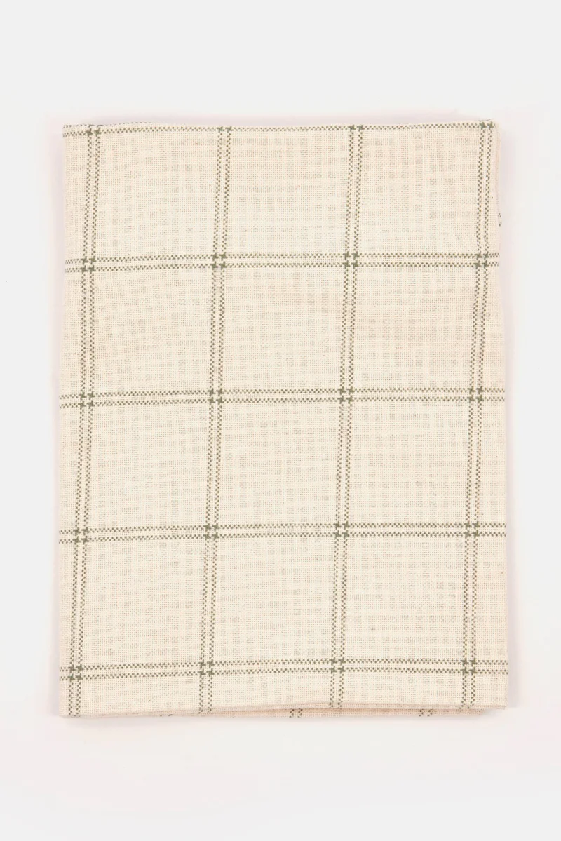 Muy Mucho Grid Water Repellent Cushion Cover 30 x 50 cm, White