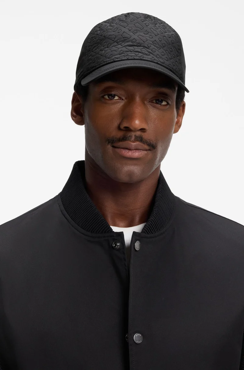 BOSS Black Peached cap with quilted Double B monograms for Men | Best Price UAE