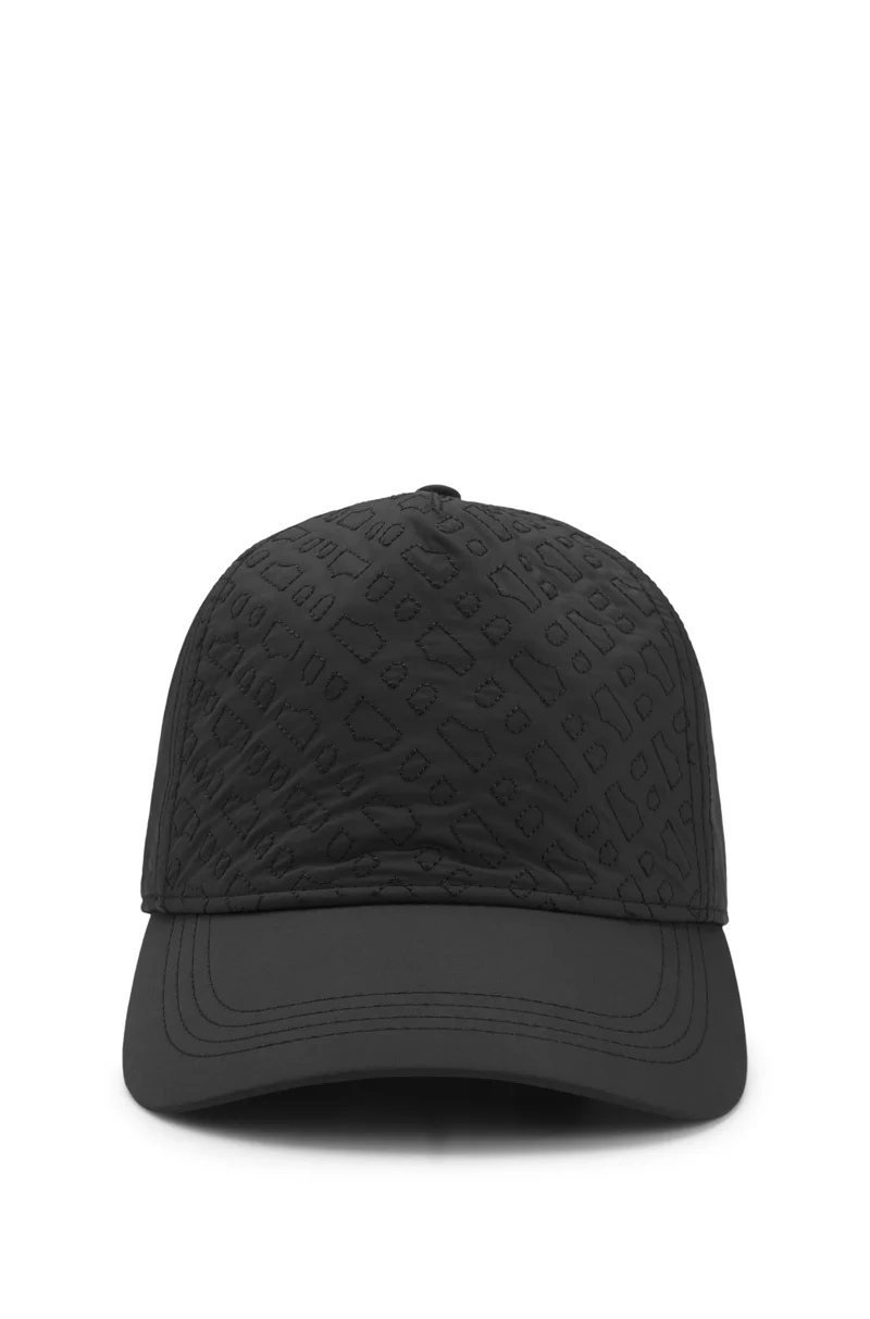 بوس Peached cap with quilted Double B monograms