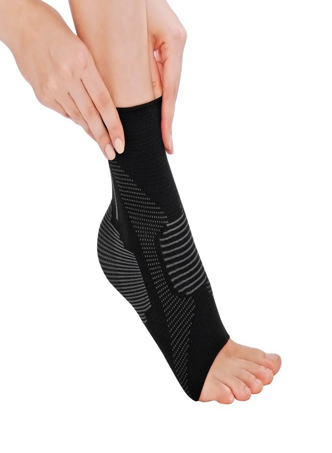 invera Ankle Compression Sleeve for Men & Women - Plantar Fasciitis Brace, Achilles Tendonitis Relief, Ankle Support Brace for Injury Recovery, Gym, Sports, Work (Medium, 1 Unit) - Image 1
