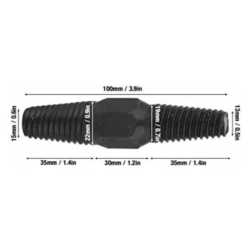 H9 2in1 Broken Pipe Removal Screw Extractor Tool Size 1/2" till 3/4" Inch Pipes Valve Faucet Bolt Extractor Damaged Screw Drill Bits Remover - Image 3