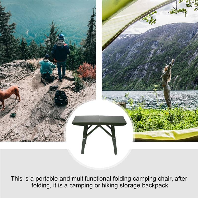 Zorzel Folding Camping Stool Portable Outdoor Fishing Travel Hiking Stool MultiFunction Foldable Metal Chair - Image 4