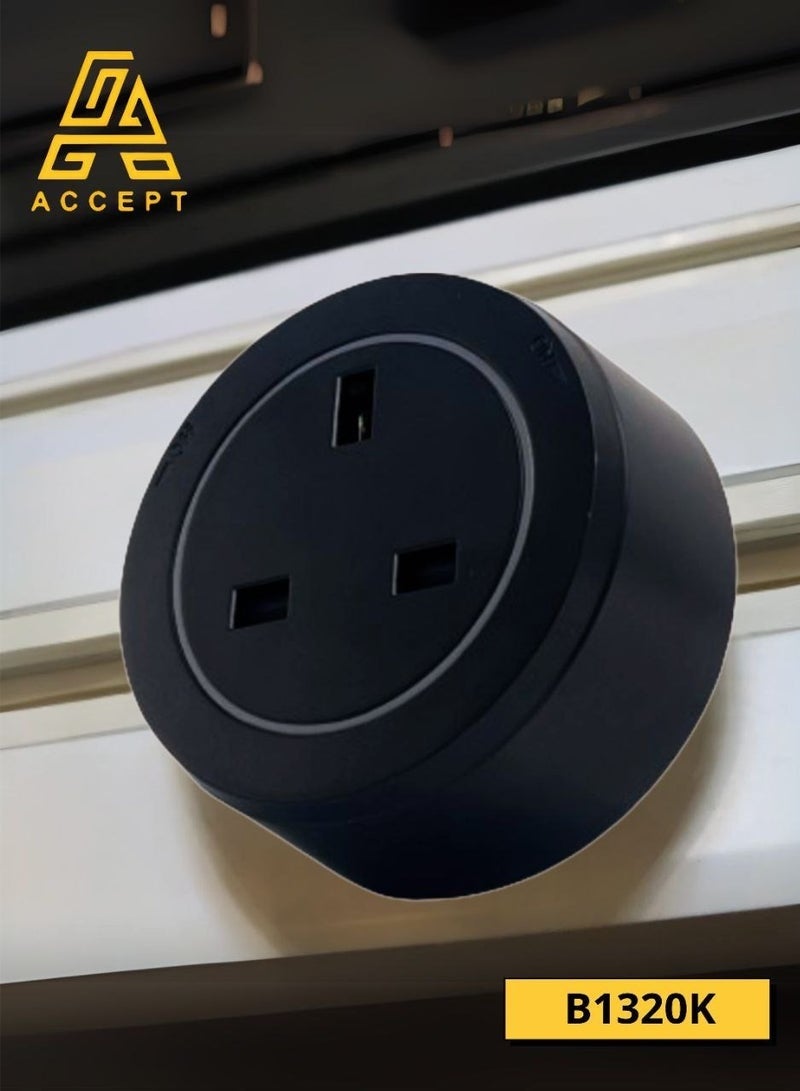 Bukela 2PCS Movable Household Socket Surface Mounted Rail Socket Power Sliding Rail Socket - Image 1