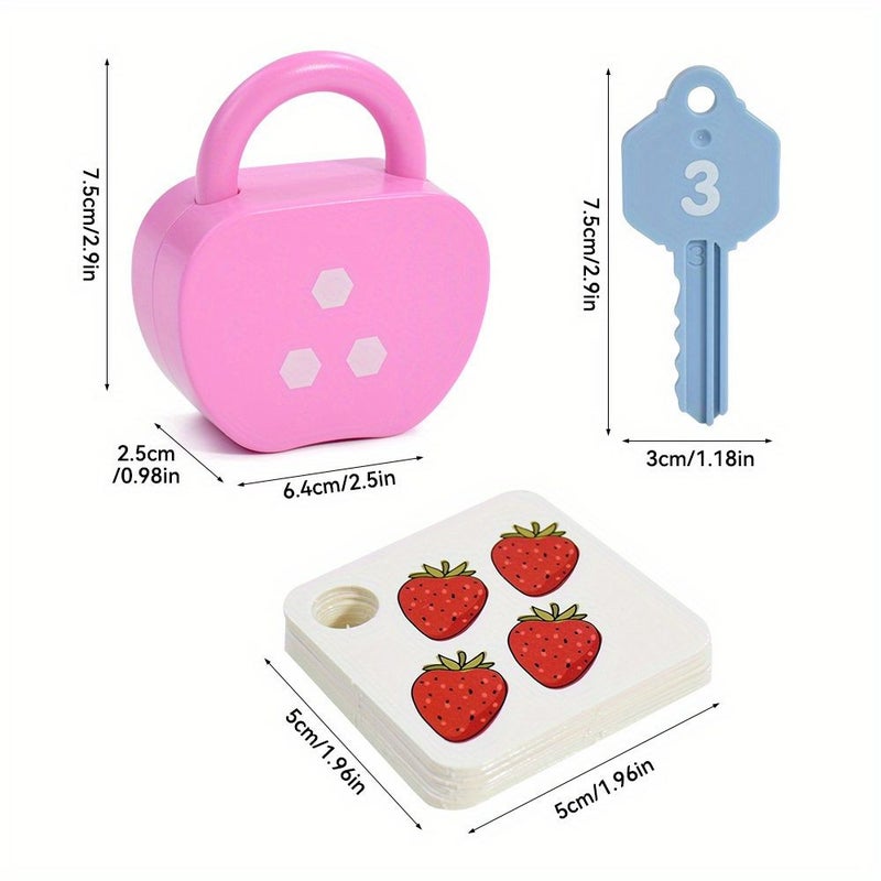 Matching Keys And Locks Puzzle Toy For Kids Educational Activities 5 Pcs Gift Box - Image 2