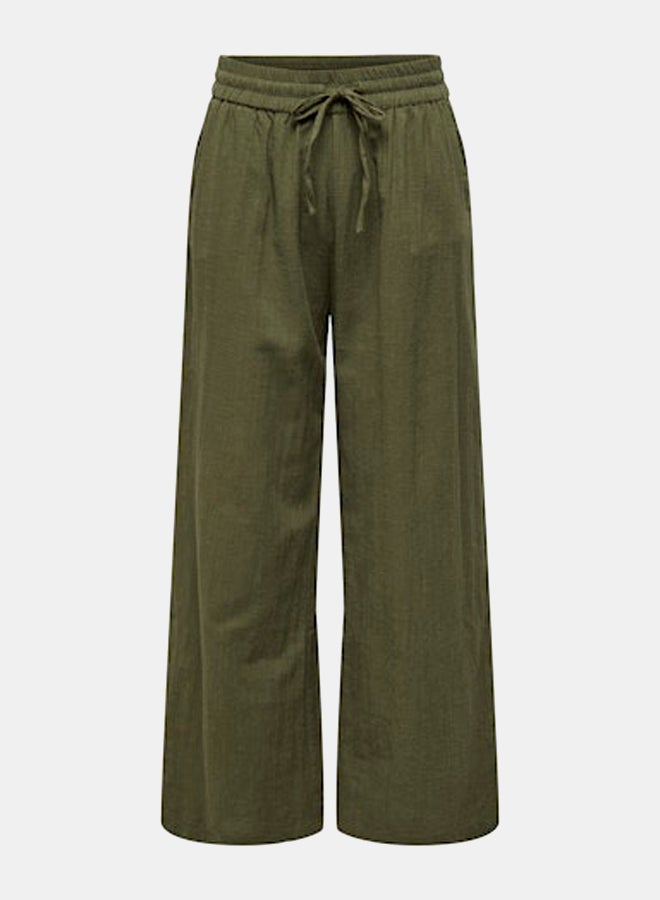 ONLY ONLY Womens Tizana Cotton Loose Pants Woven  - Image 5