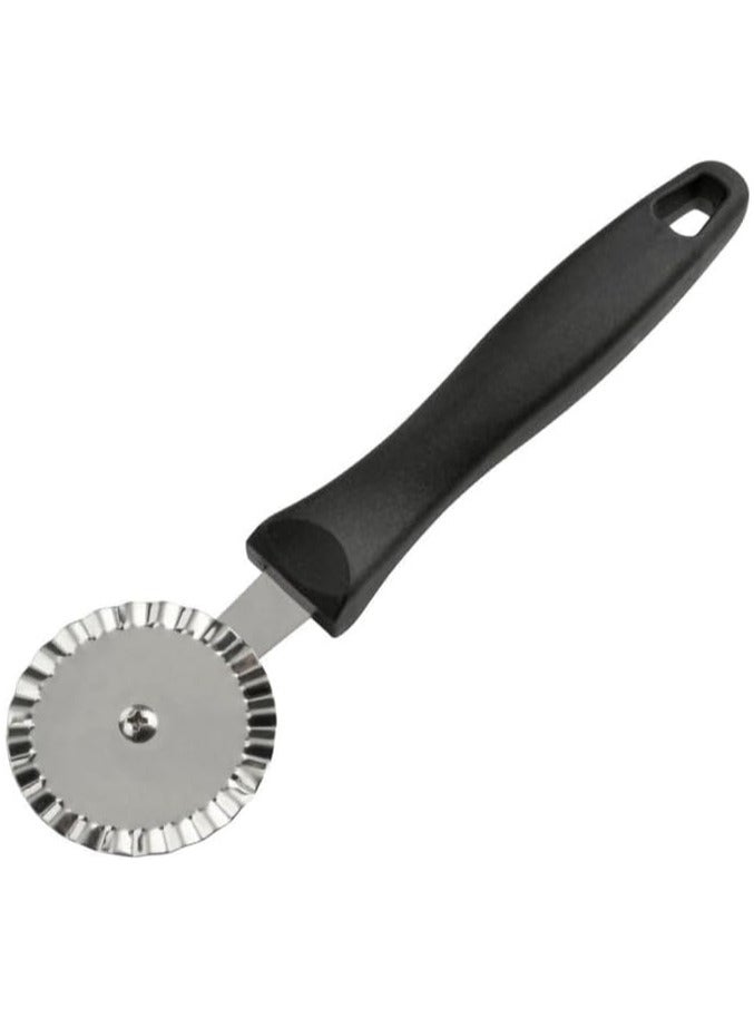 Stainless steel pastry cutter helps you cut dough quickly and easily. 