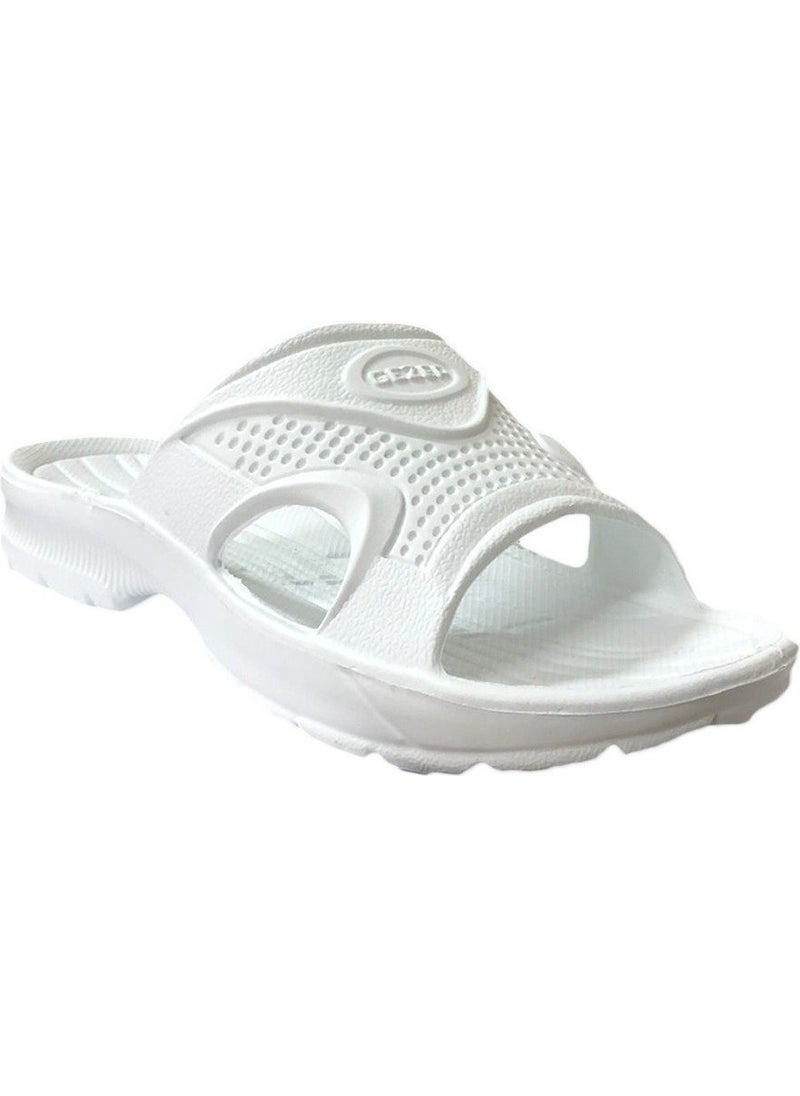 Gezer - 10221 White Men's Bathroom/Garden Slippers - Image 1