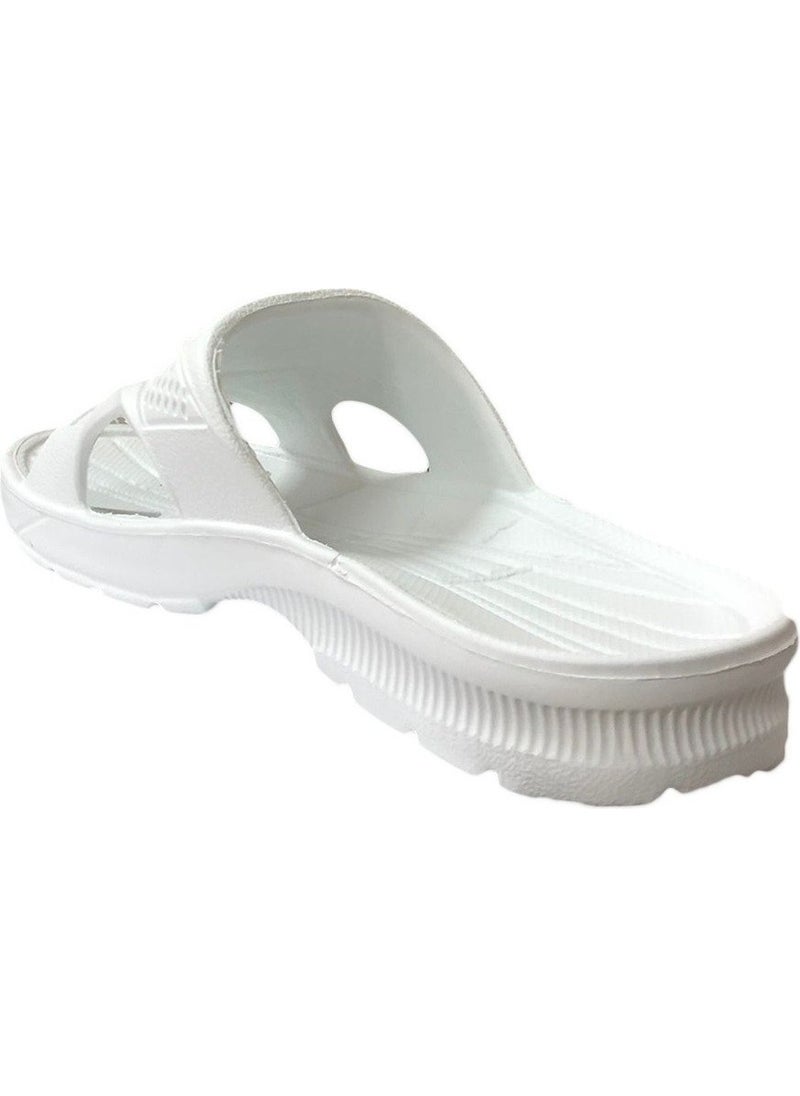 Gezer - 10221 White Men's Bathroom/Garden Slippers - Image 1