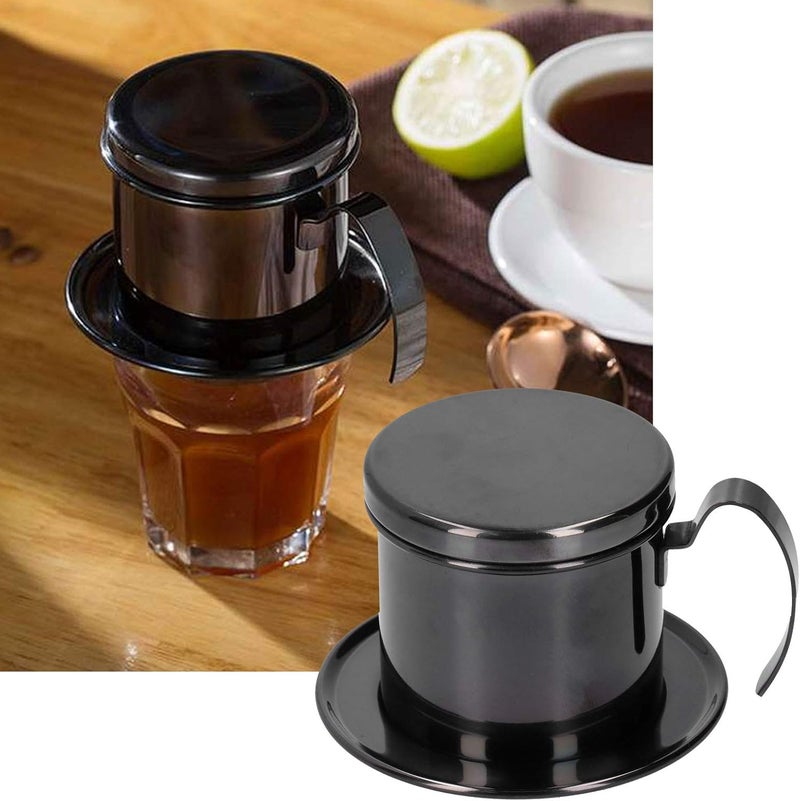 Practical versatile construction Stainless Steel Coffee Pot Detachable Design Food Grade 304 Portable for Office Travel Camping Widely Used in Home Hore Bar (Black) Multi-color available build - Image 3