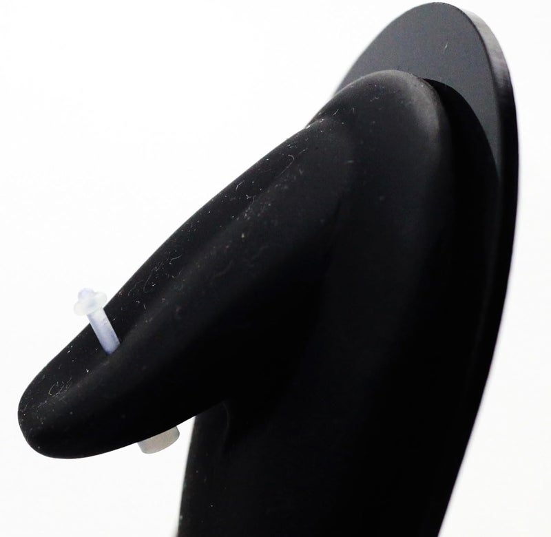 NewkeepsR 8G/10G/12G/14G/16G/18G Bioplast Clear Flat Tongue Nipple Ring Flexible Retainers Spacers Labret Bar - Image 5