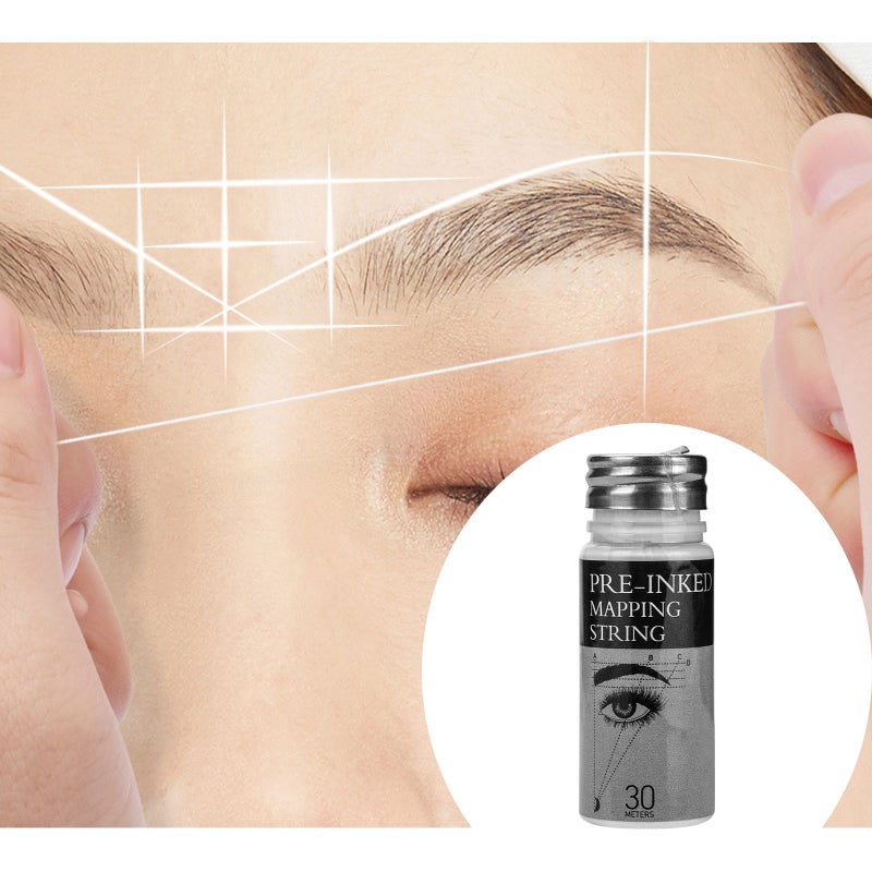 Carrying a 30 meter white line eyebrow ink assisted line drawing positioning ruler, embroidery eyebrow ruler 1pc - Image 5
