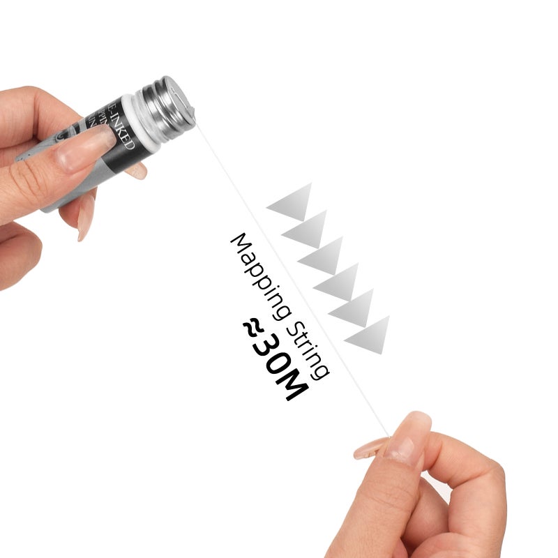 Carrying a 30 meter white line eyebrow ink assisted line drawing positioning ruler, embroidery eyebrow ruler 1pc - Image 3