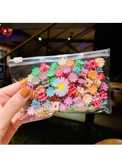 Childrens Hairpin Clip Cute Princess Hairpin Girls Headwear Female Baby Mini Clip Little Girl Korean Hair Accessories 7# bright color small chrysanthemum 50