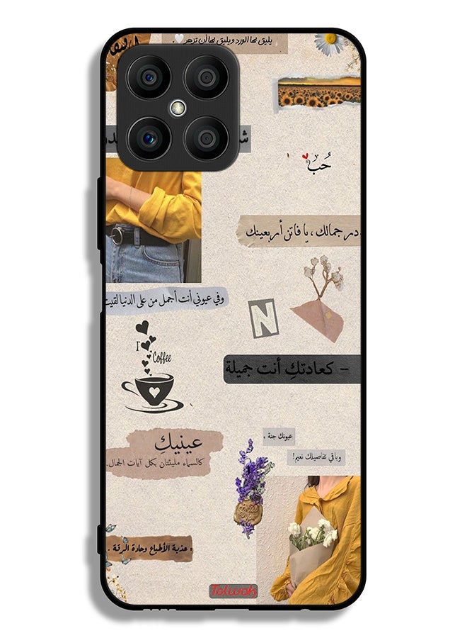 Tolwak Honor X8 4G Protective Case Cover Arabic Quotes Love - Image 2