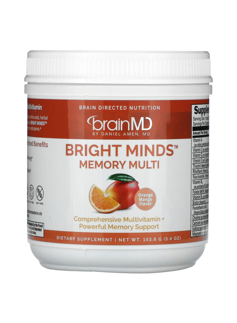 Bright Minds™ Memory Multi, Orange Mango, 5.4 oz (153.6 g)