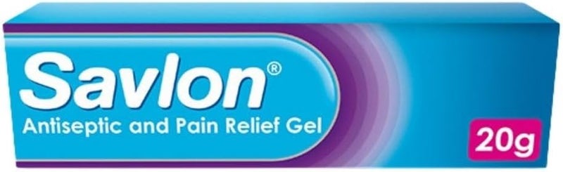 Savlon Antiseptic Pain Relief Gel First Aid for Relief of Pain Itching Irritation Contains Anaesthetic to Numb Pain Antiseptic to Help Prevent Infection 20g 1 pack - Image 1