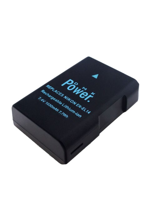 DMK Power EN-EL14 Battery 1030mAh 7.7Wh Compatible with Nikon D5600 D5500 D5200 D5300 D5100 D3400 D3300 D3200 D3100 Coolpix P7000 P7100 P7200 P7700 P7800 Cameras