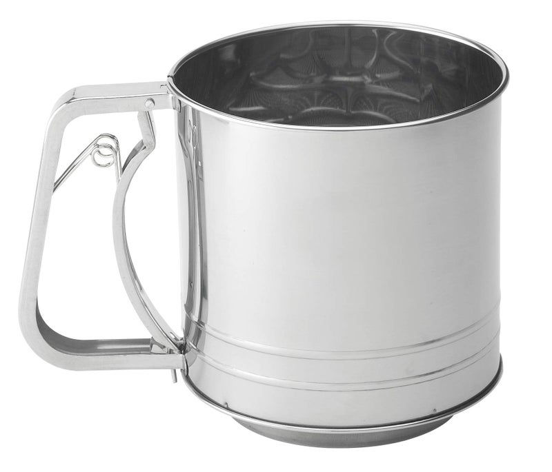 Mrs. Anderson's Baking Mrs. Anderson’s Baking Hand Squeeze Flour Sifter, Stainless Steel, 5-Cup Capacity - Image 1