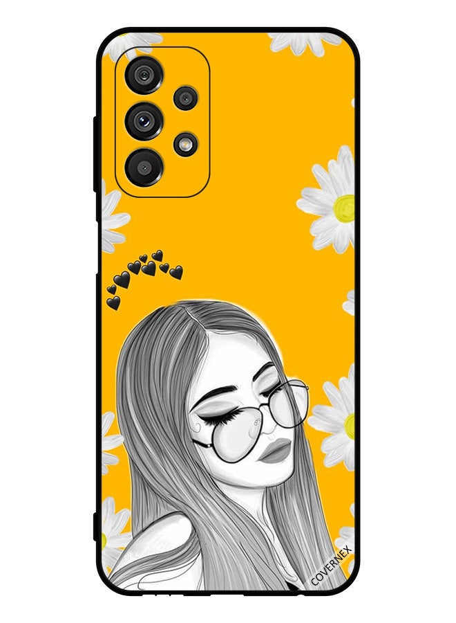 Covernex Protective Case Cover For Samsung Galaxy A23 5G Glasses Girl Art - Image 1