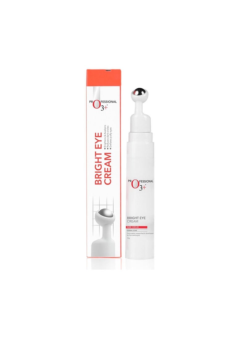 O3+ Bright Eye Cream, Brightening and Whitening for Dark Circles, Fine lines and Puffy Bags, 15g - Image 1