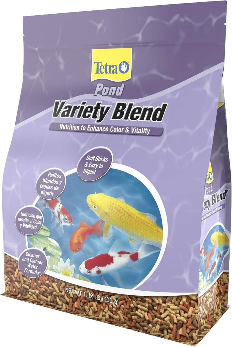 تترا طعام الأسماك متعدد الأنواع من TetraPond لتعزيز اللون والحيوية - Image 1