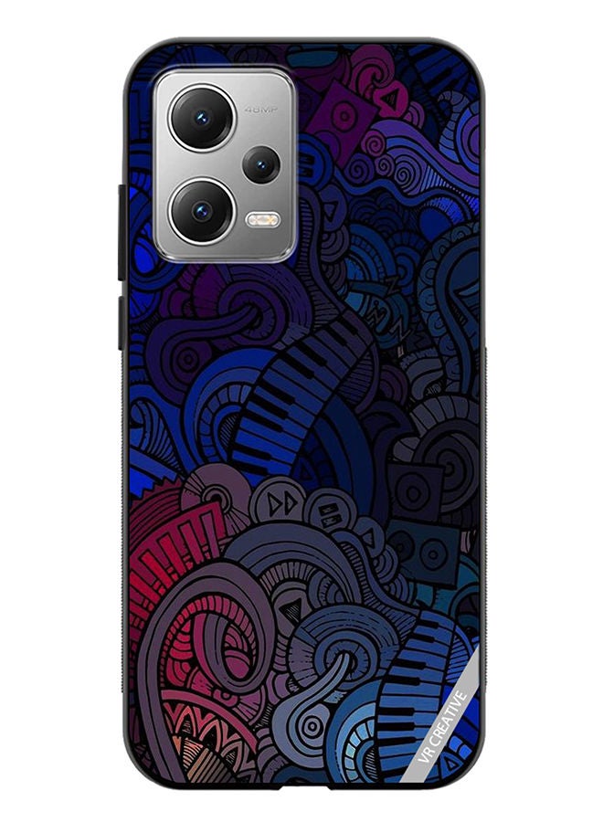 VR CREATIVE Protective Case Cover For Xiaomi Redmi Note 12 Music Design Multicolour - Image 1