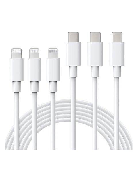 USB C to Lightning Cable MFi Certified 3Pack 6FT Fast iPhone 13 Charger Cable - Lightning to Type C Cable Compatible with iPhone 13 12 Pro 11 Max XS XR 8 Plus SE 2020 iPad Pro AirPods Pro