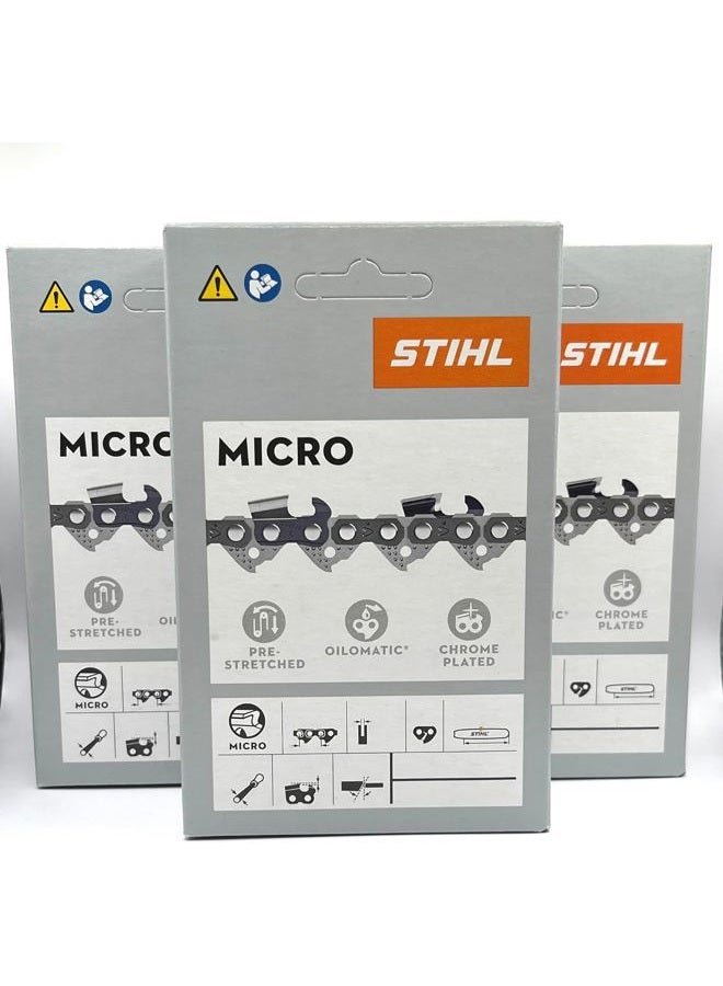 STIHL 3 حزمة) سلسلة منشار كهربائي 16" بيكو ميكرو أويلوماتيك 61PMM355 3/8p .043 55dl - Image 1
