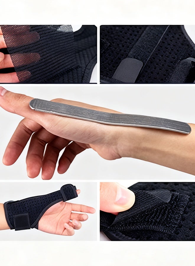 Happy D Thumb Splint Support Brace for Right and Left Hand Reversible Thumb Wrist Stabilizer Compression Splint for Thumb, Trigger Finger, Hand Pain Relief, Arthritis, Tendonitis (Right) - Image 5