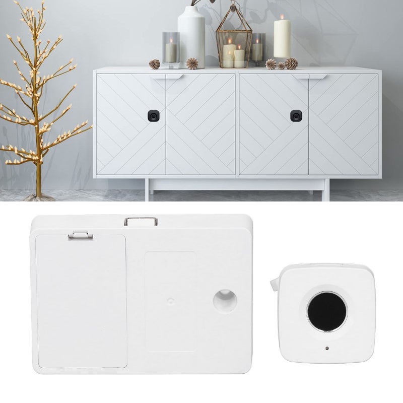 Fingerprint Drawer Lock 0.5 Seconds Fast Unlocking Embedded Smart Biometric Cabinet Lock for Home Office White - Image 4