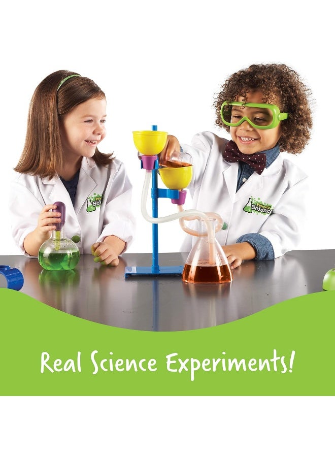 ليرننج ريسورسز مجموعة مختبرات العلوم الأساسية الفاخرة من Learning Resources، مجموعة تعليم العلوم والتكنولوجيا والهندسة والرياضيات (STEM) للأطفال في سن ما قبل المدرسة مع أدوات مختبرية واقعية - Image 3