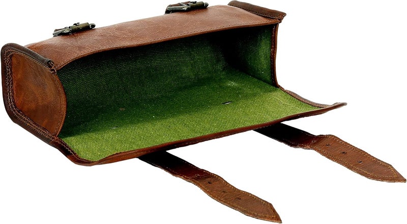 Cuero Genuine Leather Handlebar Saddle Bag - Image 4