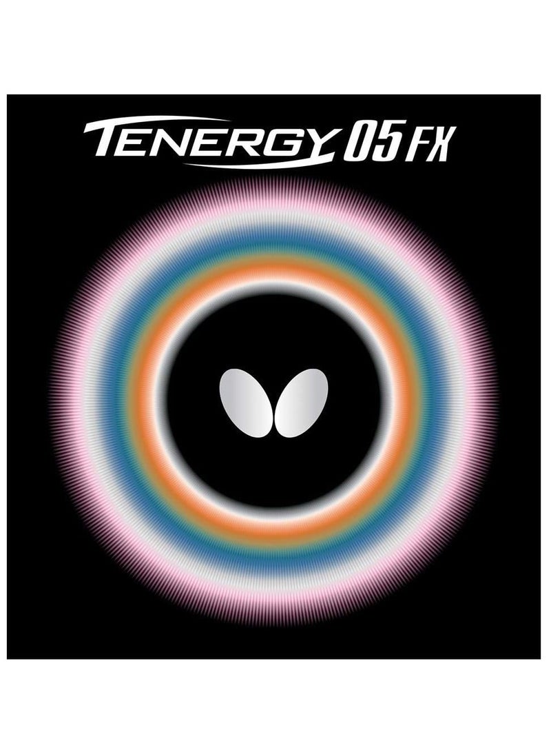 BUTTERFLY Butterfly Tenergy 05 Fx Table Tennis Rubber Inverted Professional Butterfly Table Tennis Rubber Red (2.1mm) 4906901125551 - Image 1