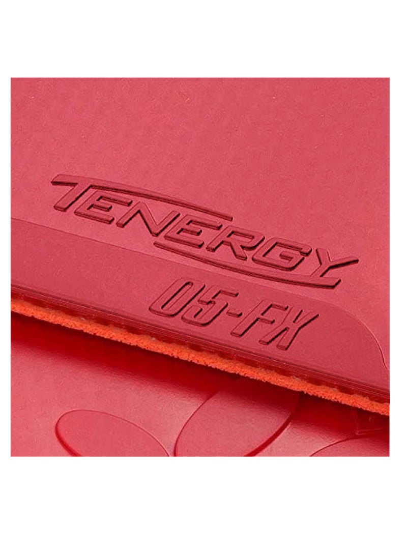 BUTTERFLY Butterfly Tenergy 05 Fx Table Tennis Rubber Inverted Professional Butterfly Table Tennis Rubber Red (2.1mm) 4906901125551 - Image 3