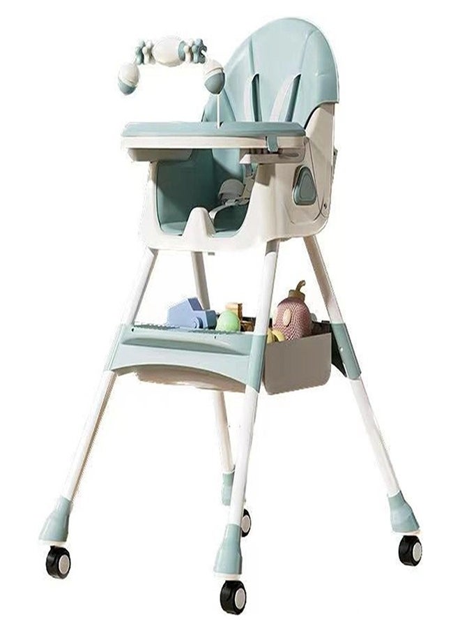 Generic Feeding Dining Leather Chair 2 Levels and Toys - E560 