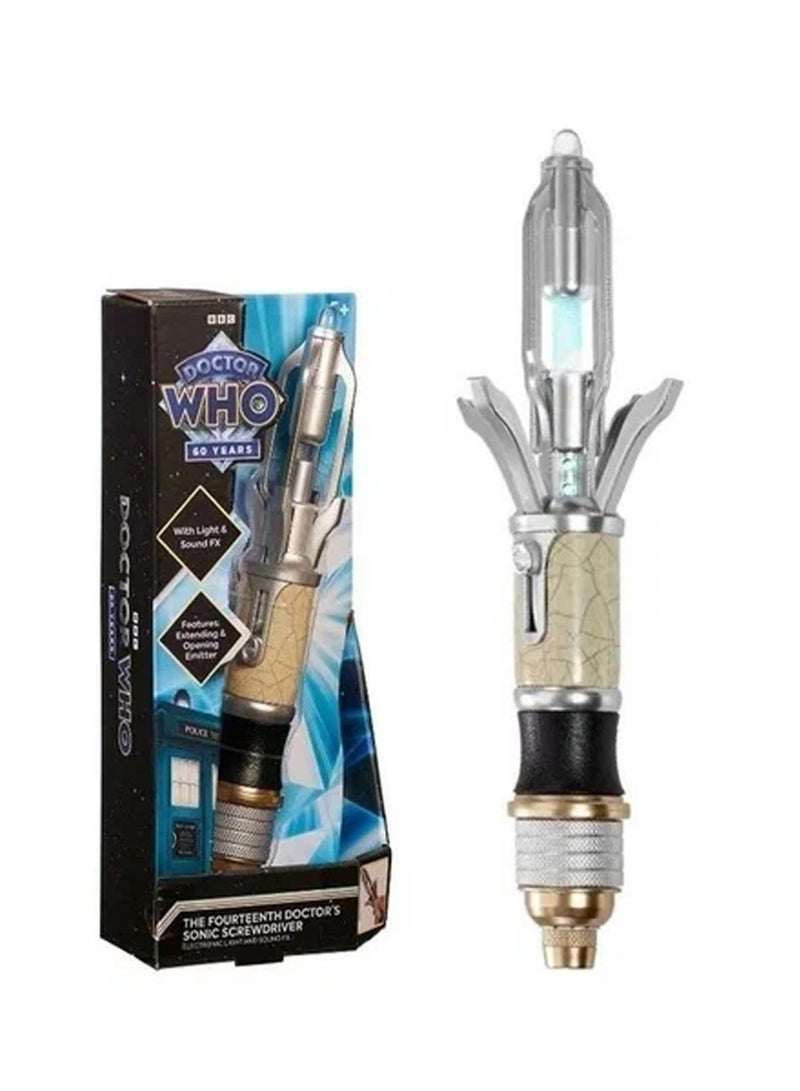 Doctor Who The 14th Doctors Sonic Screwdriver Model Light Sound Effects Toys - Image 1