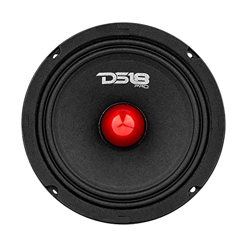 DS18 PRO-GM6.4B مكبر صوت متوسط 6.5" أحمر من الألمنيوم، 480 واط كحد أقصى، 4 أوم، 1.5" كابتون VC مكبرات صوت عالية الجودة للأبواب للسيارات أو الشاحنات لنظام الصوت (مكبر صوت واحد) - Image 4
