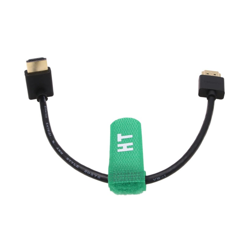 HangTon HDMI 4K 60p 8K30p UHD Cable for BMPCC 4K ZCAM E2 Sony A7IV F55 Canon C300 GH5S Nikon Z9 Camera Ronin RS2 Teradek ATOMOS Ninja V Monitor Type A HDMI 2.1 Up Angle 25cm - Image 3