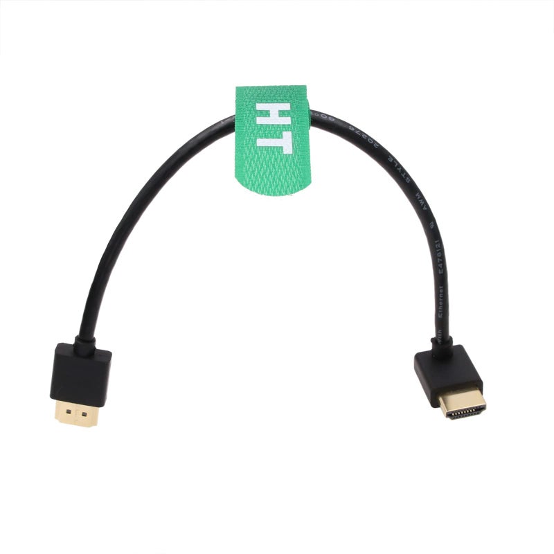 HangTon HDMI 4K 60p 8K30p UHD Cable for BMPCC 4K ZCAM E2 Sony A7IV F55 Canon C300 GH5S Nikon Z9 Camera Ronin RS2 Teradek ATOMOS Ninja V Monitor Type A HDMI 2.1 Up Angle 25cm - Image 5