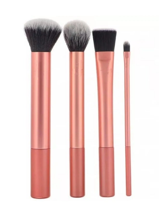 أربعة قطع ماكياج الوجه الفرشاة مع حامل - Image 1