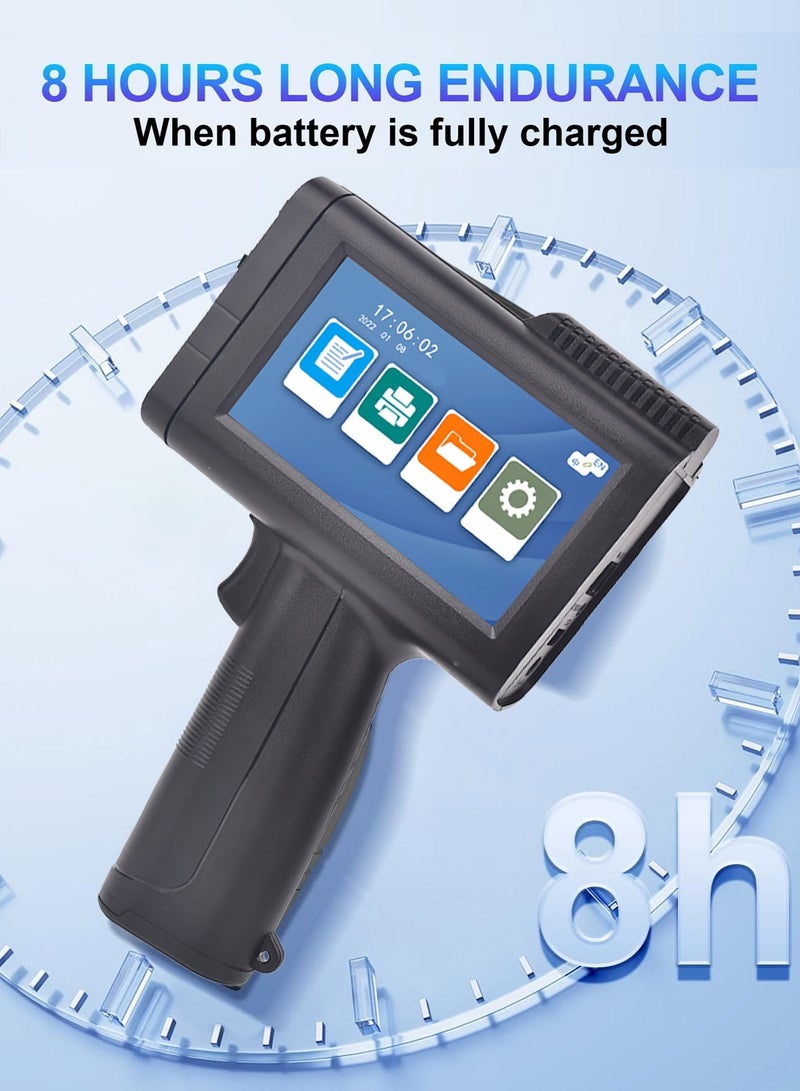 كيدل طابعة نفث الحبر المحمولة KidLe T10 - عالية الدقة 600 نقطة في البوصة، شاشة لمس 4.3 بوصة، آلة ترميز محمولة عالية السرعة للترميز على أسطح متعددة (ارتفاع 2-12.7 مم) - Image 3