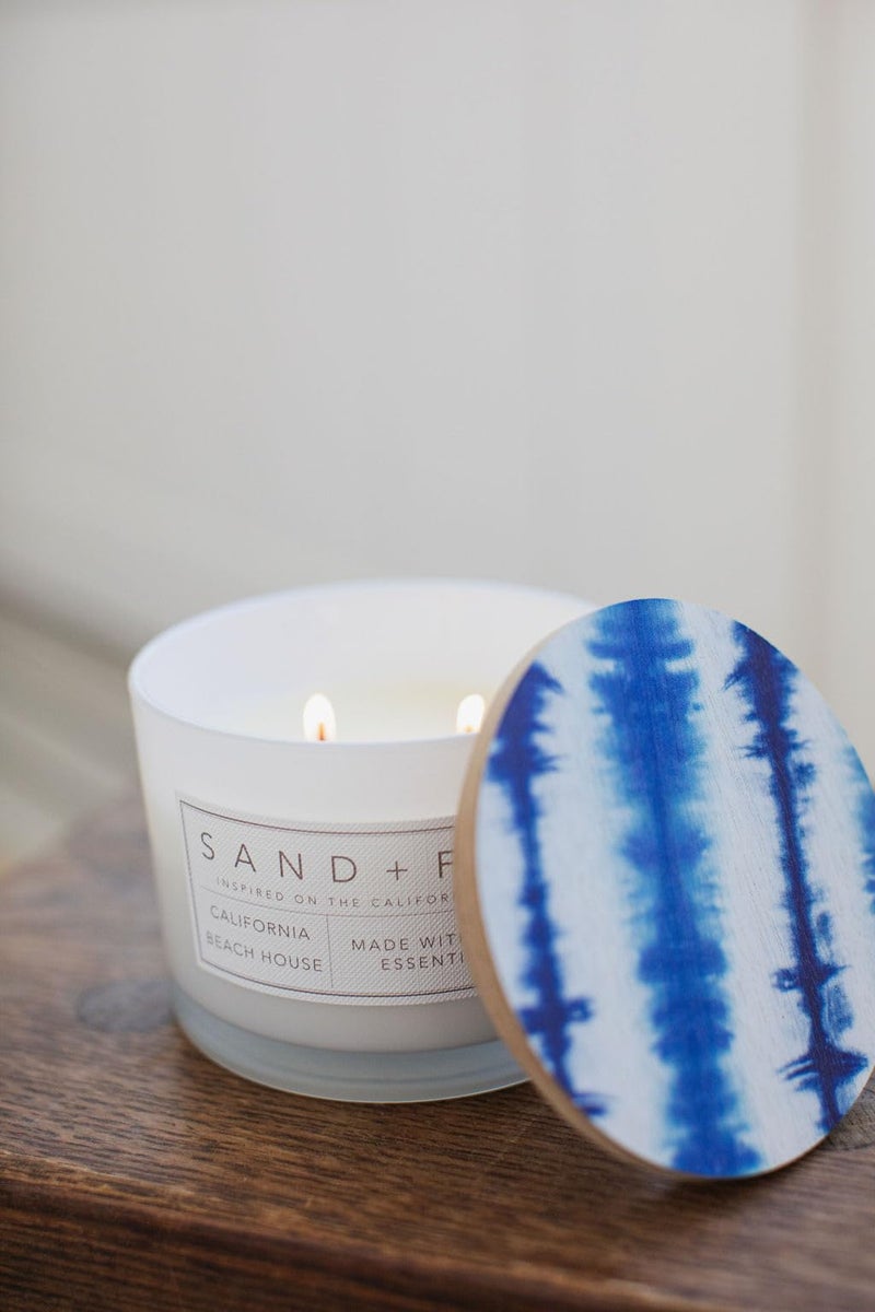 Sand + Fog Scented Candle - California Beach House â€“ Additional Scents and Sizes â€“ 100% Cotton Lead-Free Wick - Luxury Air Freshening Jar Candles - Perfect Home Decor â€“ 12oz - Image 4