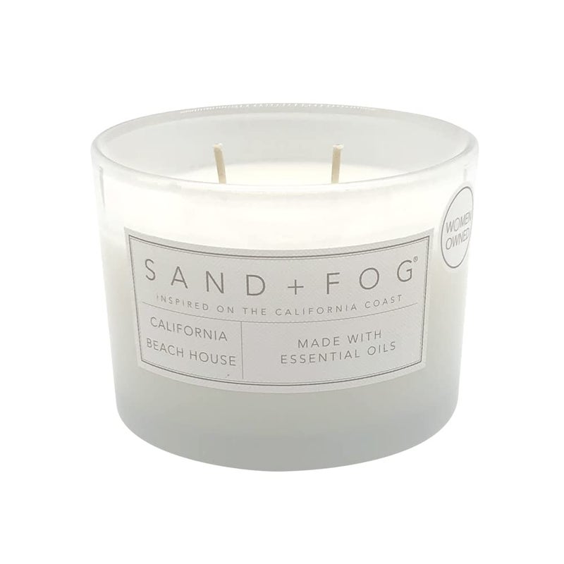 Sand + Fog Scented Candle - California Beach House â€“ Additional Scents and Sizes â€“ 100% Cotton Lead-Free Wick - Luxury Air Freshening Jar Candles - Perfect Home Decor â€“ 12oz - Image 2