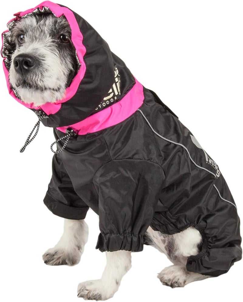 PuTwo DOGHELIOS WeatherKing Windproof Waterproof and Insulated Adjustable Full Bodied Pet Dog Jacket Coat w Heat Retention Technology Large Black - Image 3