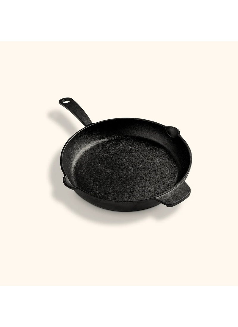 ALMA Cast Iron Skillet Size 20 1 Count -Black  - Image 1