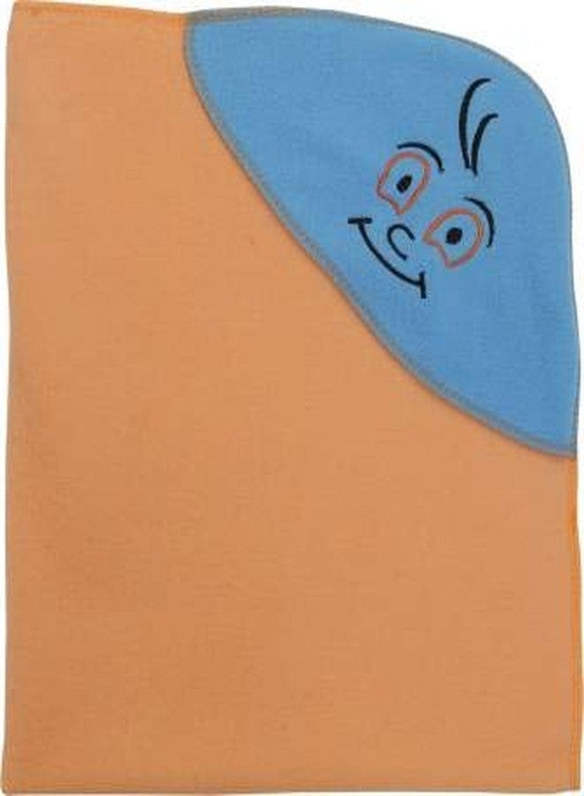 First Trend Cartoon Crib Hooded Baby Blanket (Polyester, Magenta, Peach, Purple, BabyPink, Pink) - Image 2