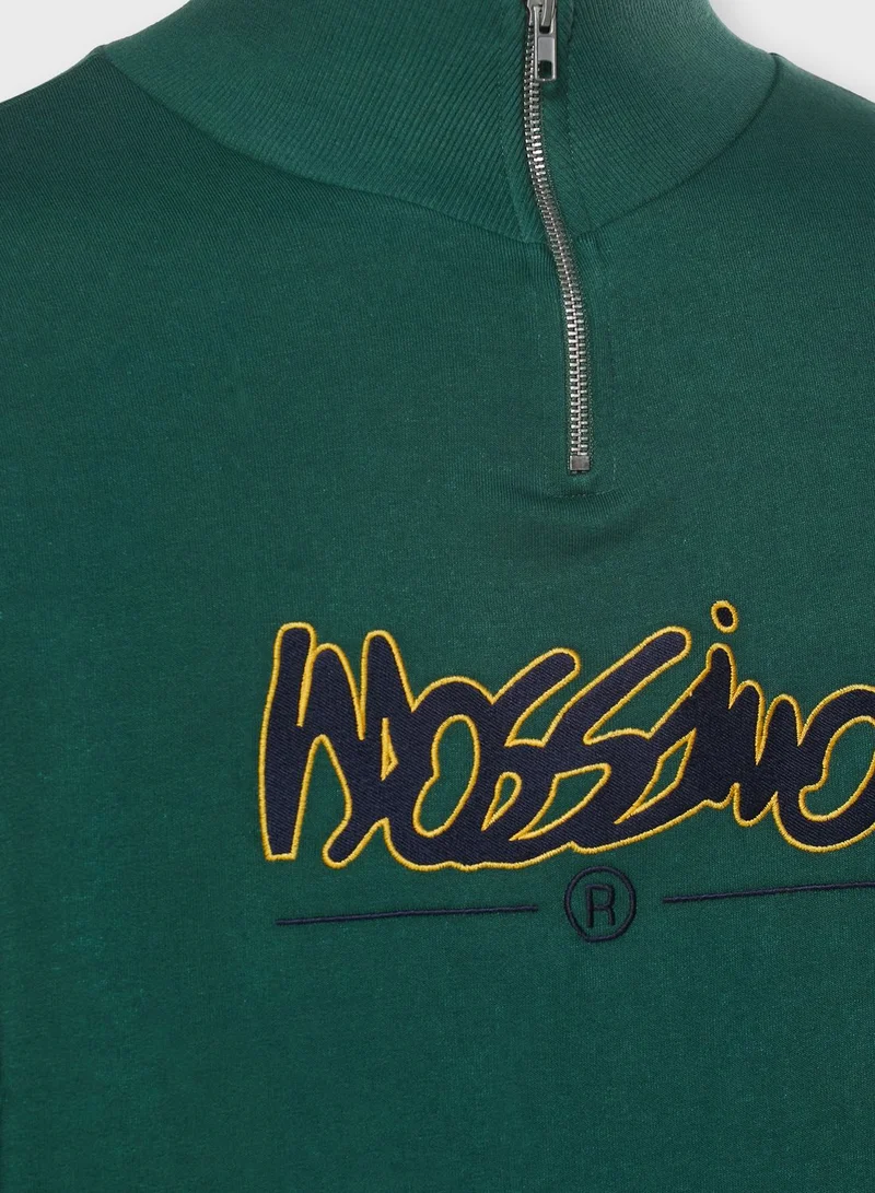 Mossimo Logo Funnel Neck Sweatshirt